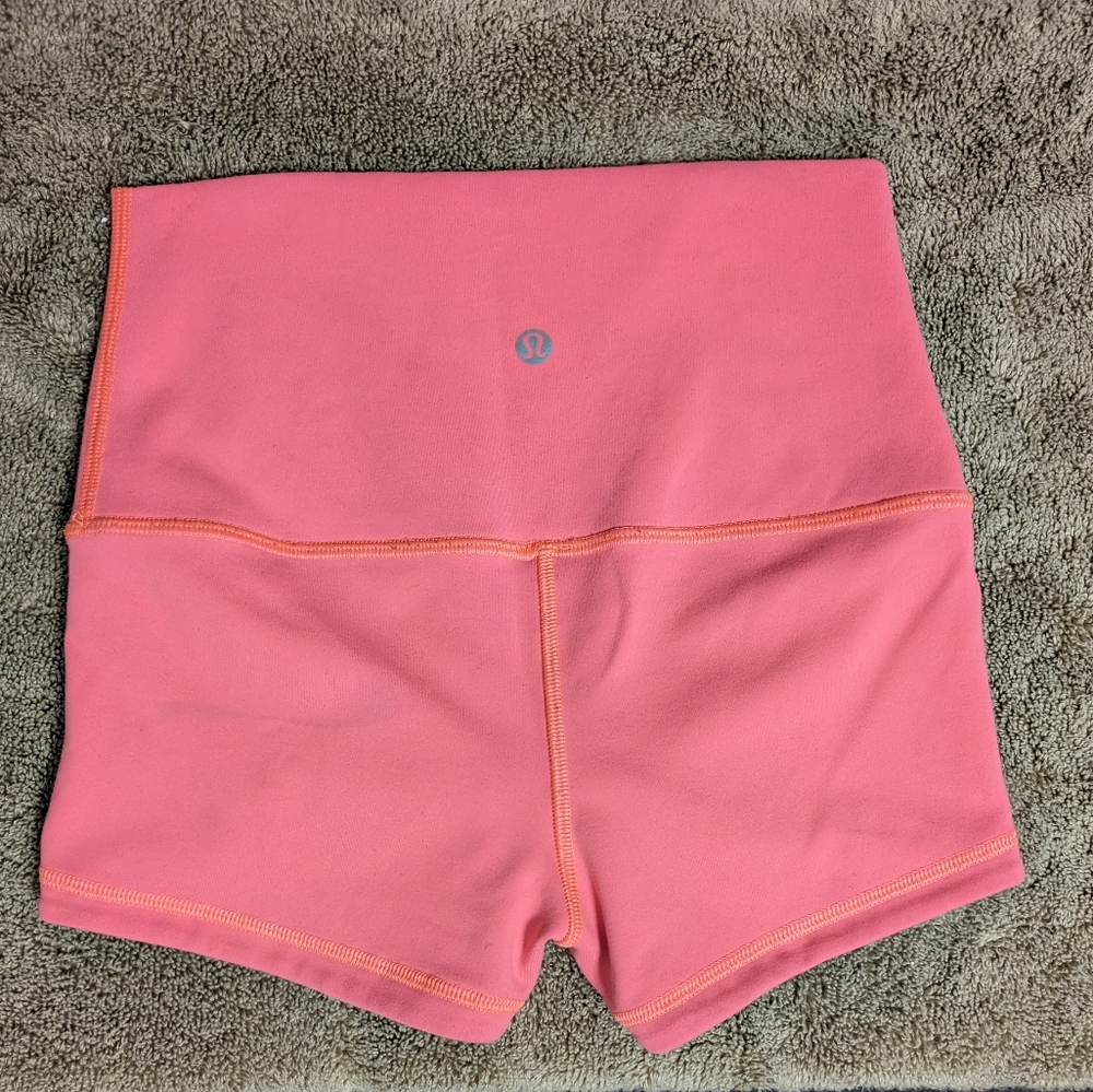 Lululemon high rise align biker shorts